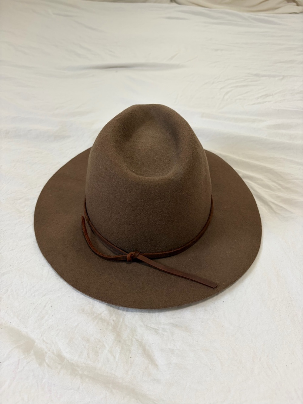 Brixton Brown Wide Brimmed Hat